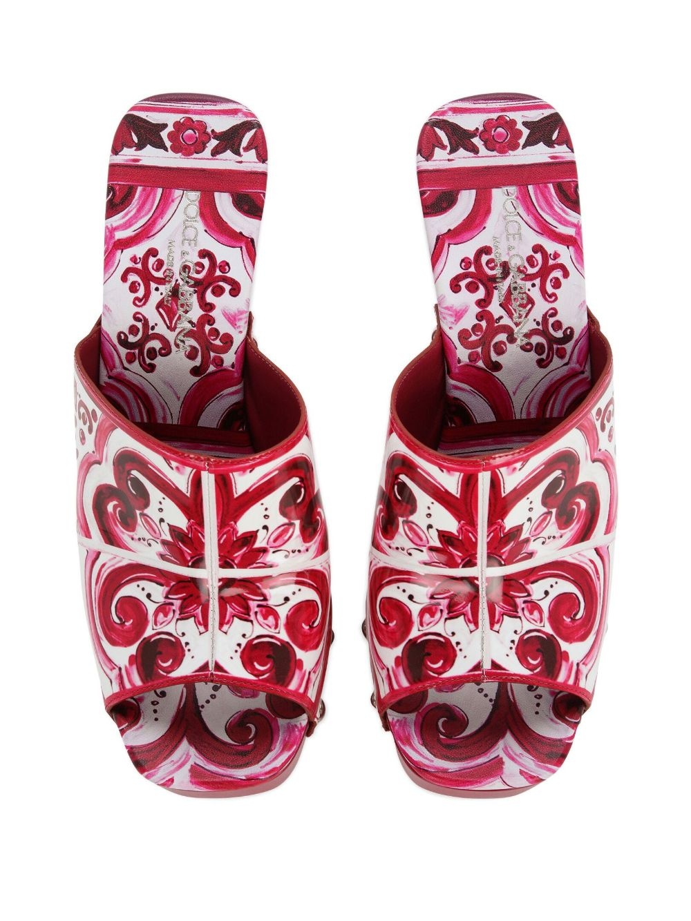 Majolica-print mules - 4