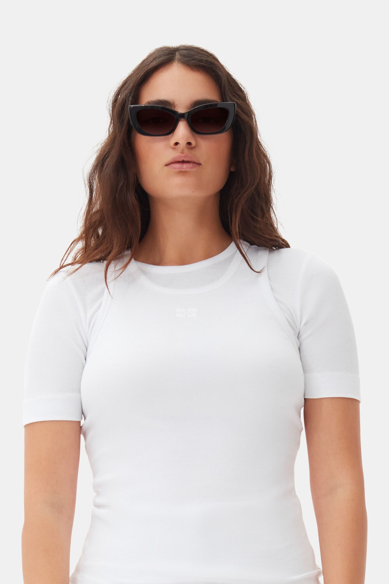 GANNI X ACE & TATE BLACK SADIE SUNGLASSES - 5