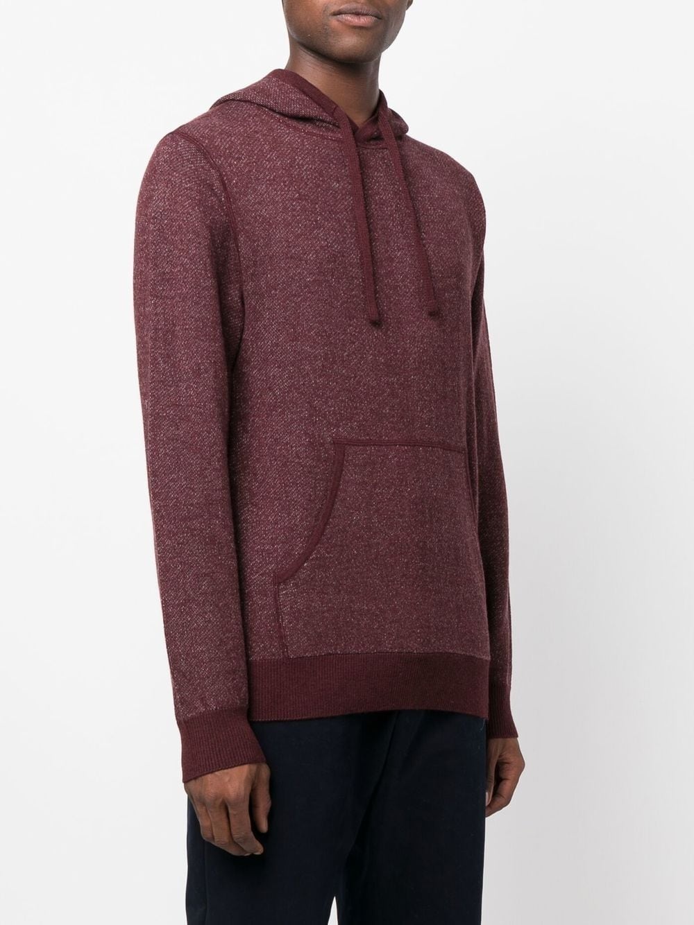 marl-knit wool hoodie - 3