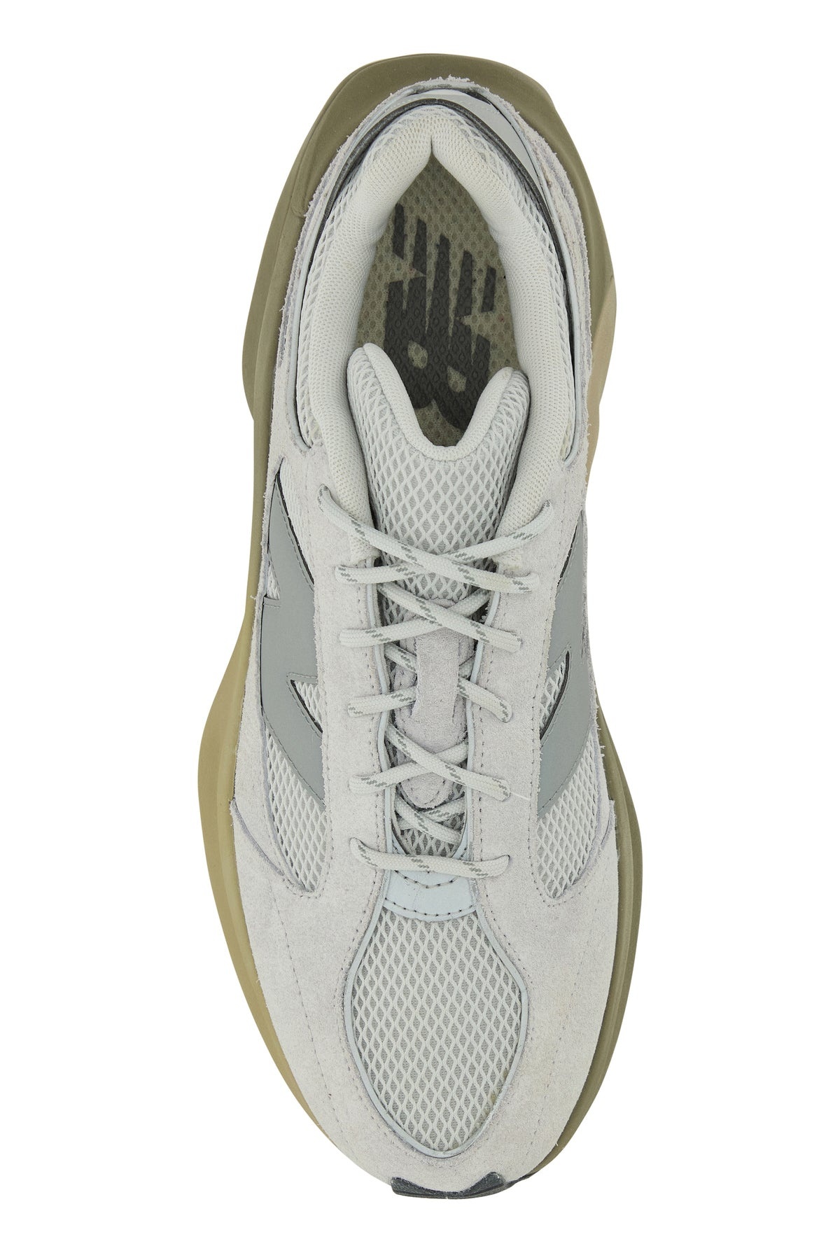 Grey suede and mesh WRPD sneakers - 4