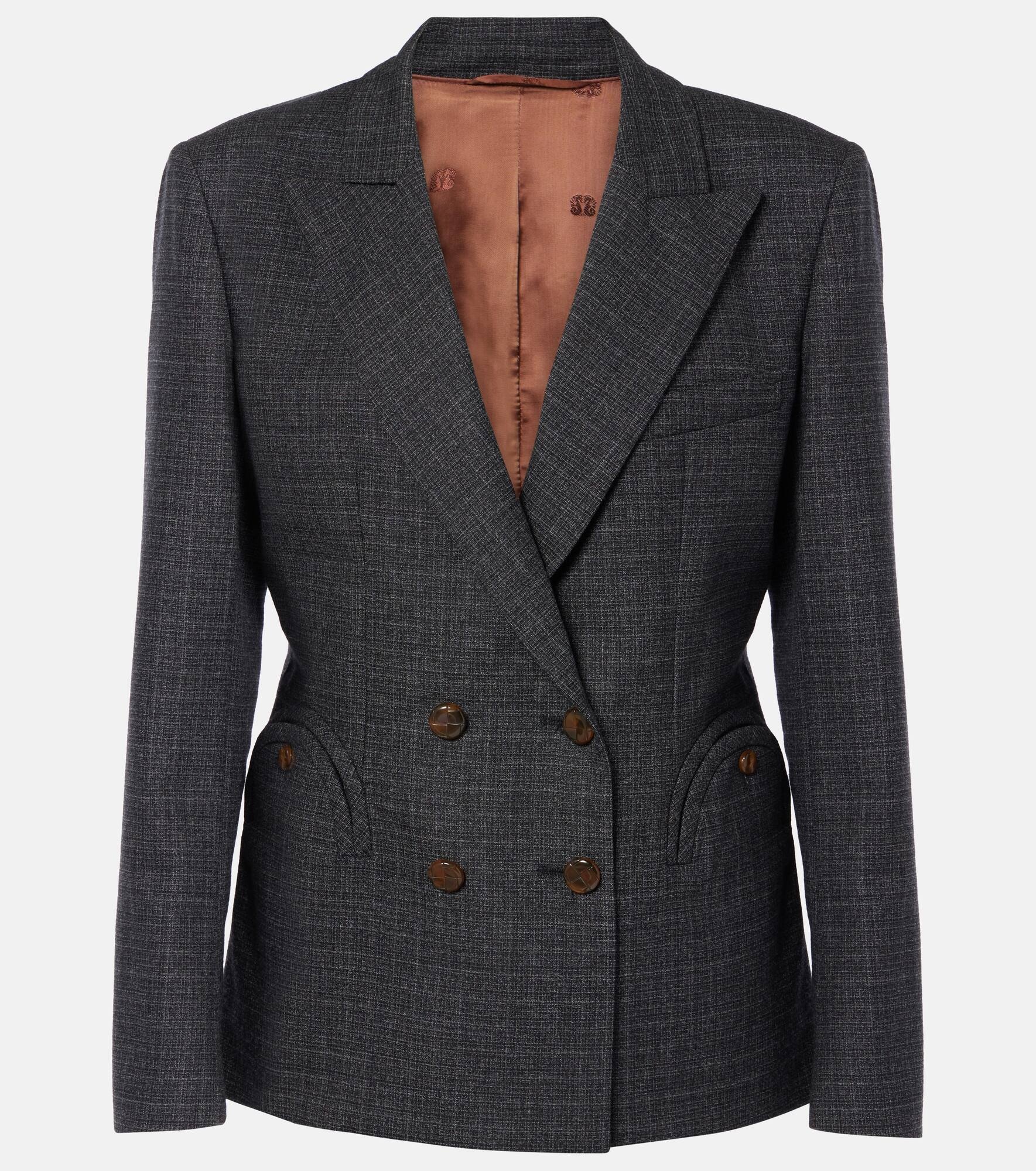 Hunley Charmer checked wool blazer - 1