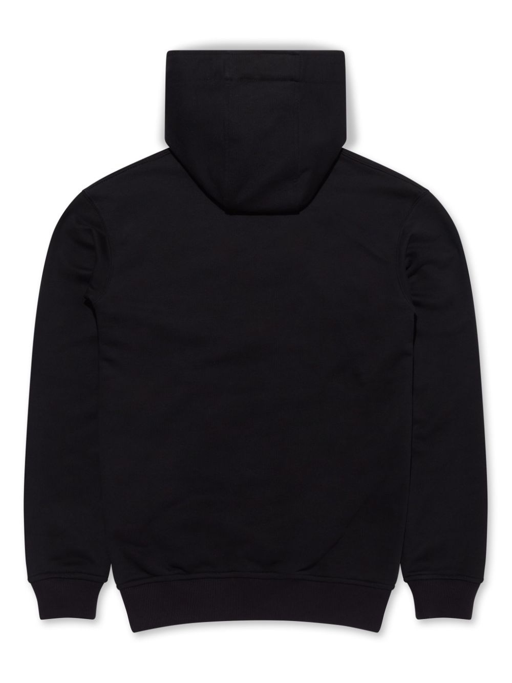 logo-patch cotton hoodie - 2