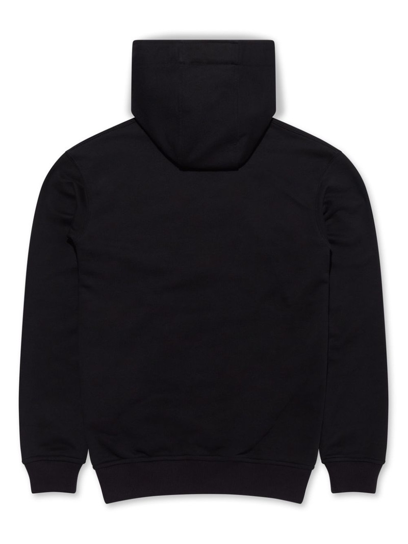 Comme des Garçons SHIRT logo-patch cotton hoodie outlook