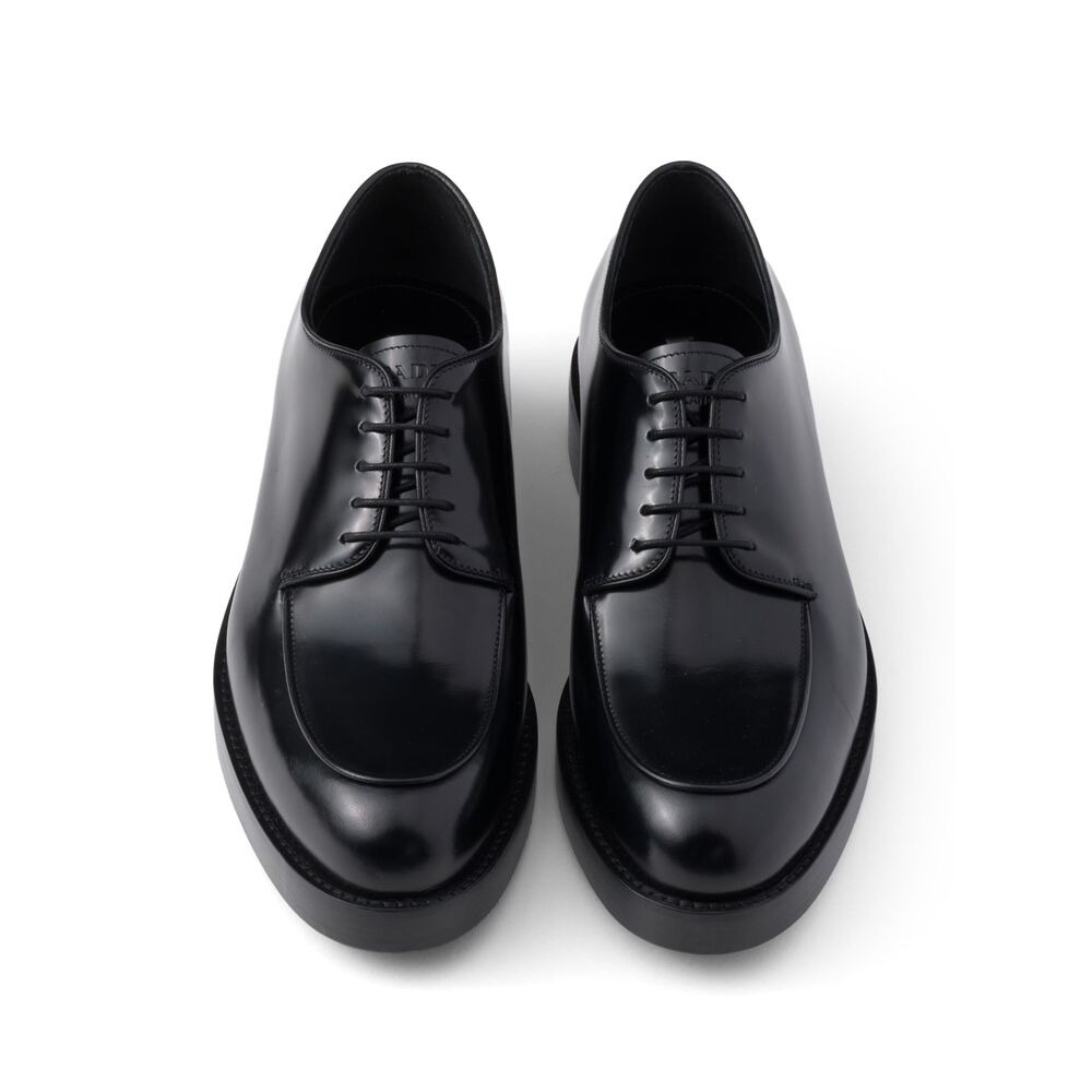 Prada Black Derby Shoes Men - 3