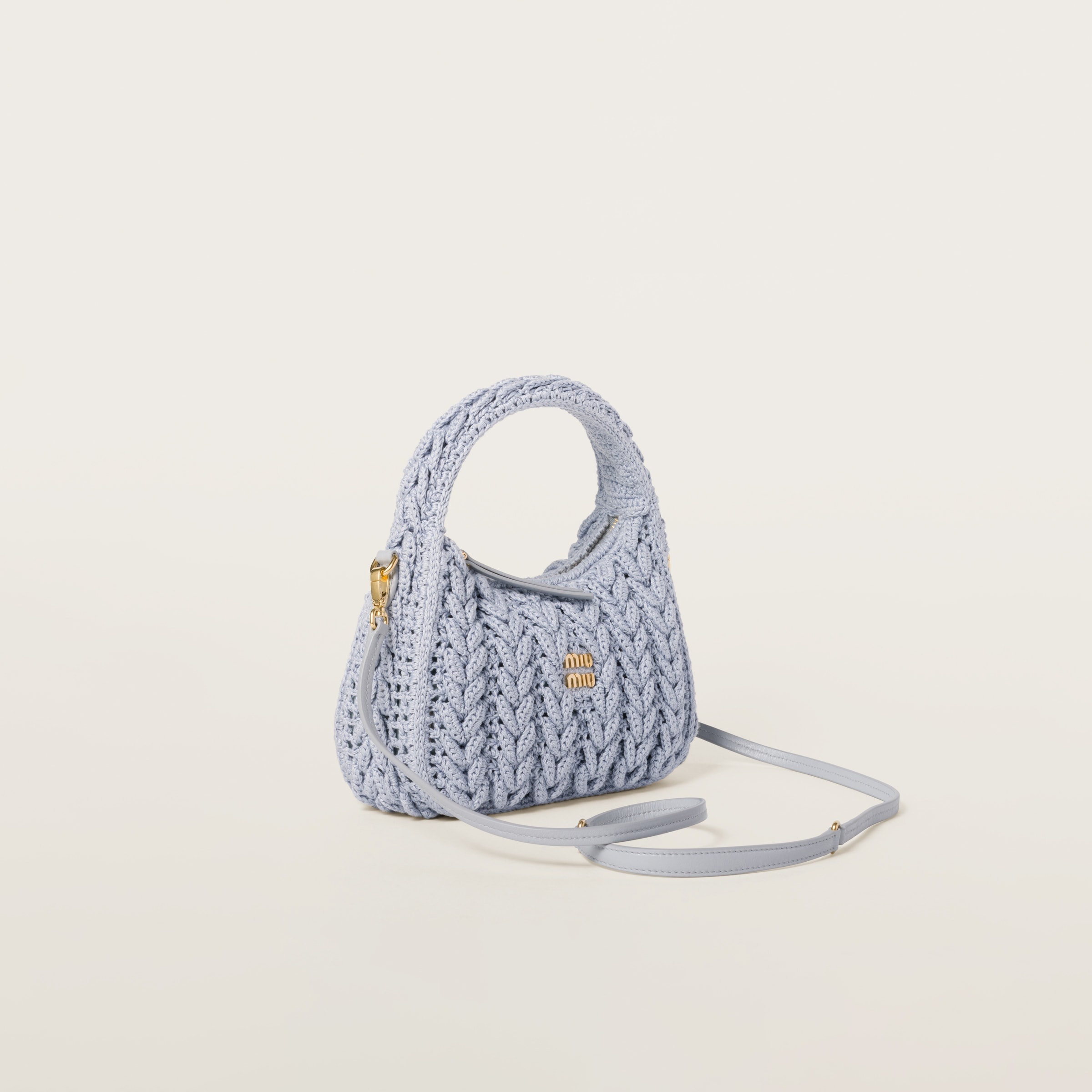 Wander woven cotton hobo bag - 3