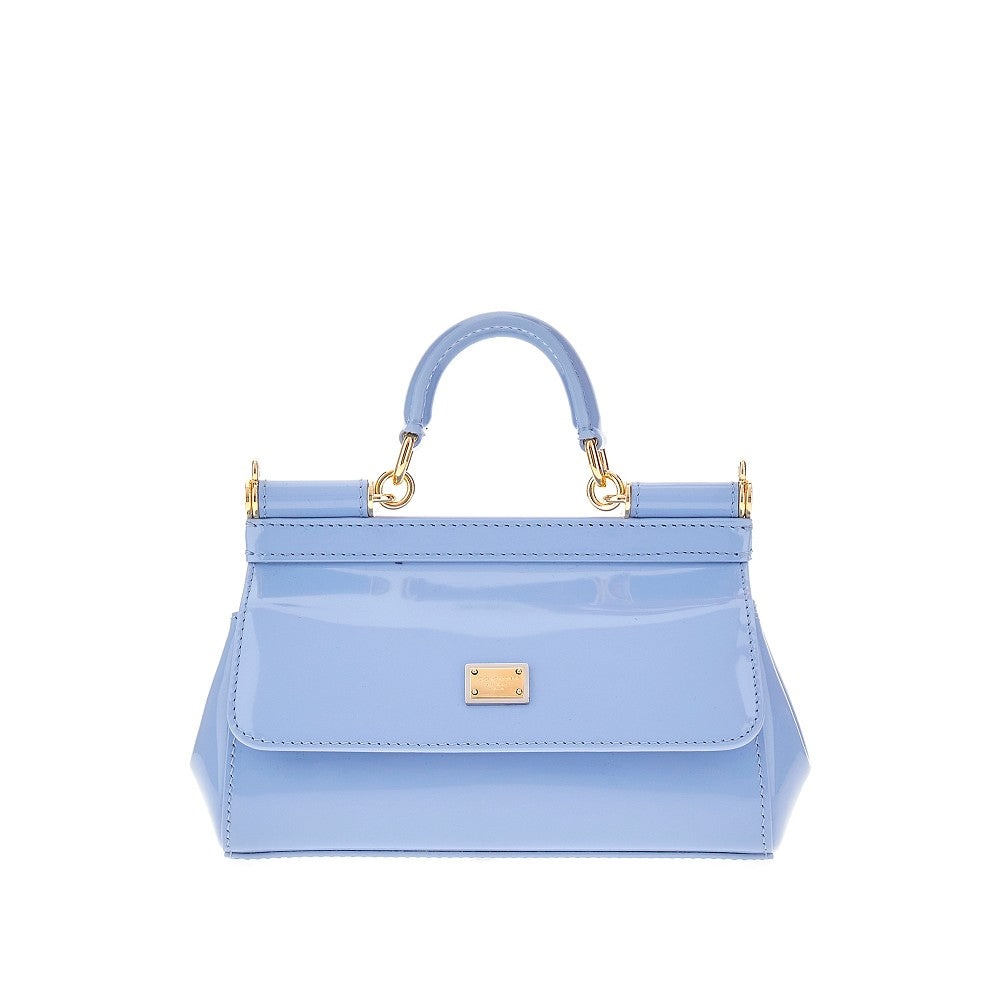 PATENT LEATHER SMALL 'SICILY' BAG - 1