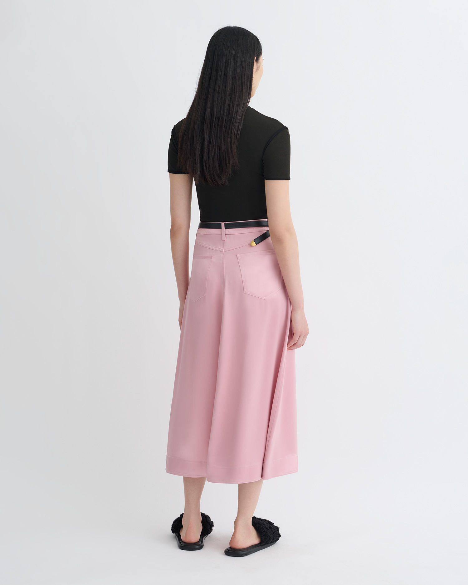 Slip Satin Midi Skirt - 3