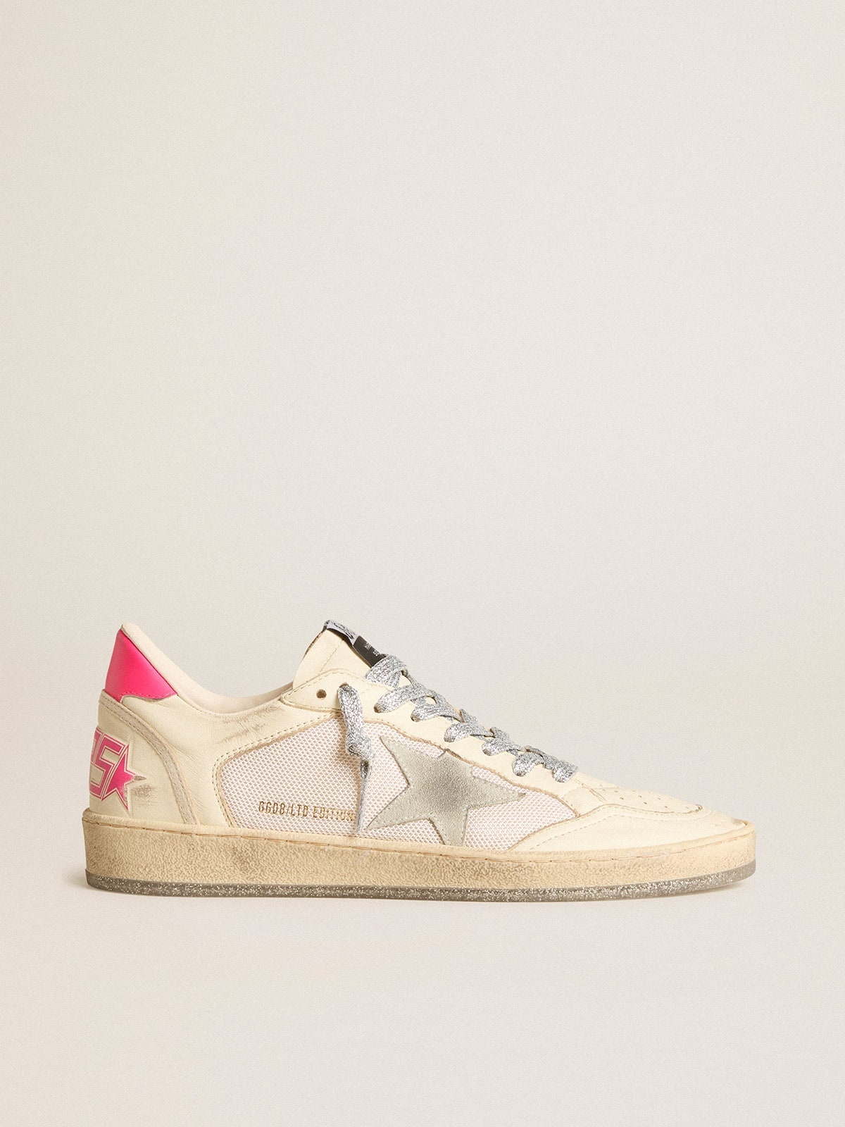 Ball Star LTD in nappa leather and mesh with suede star and leather heel tab - 1