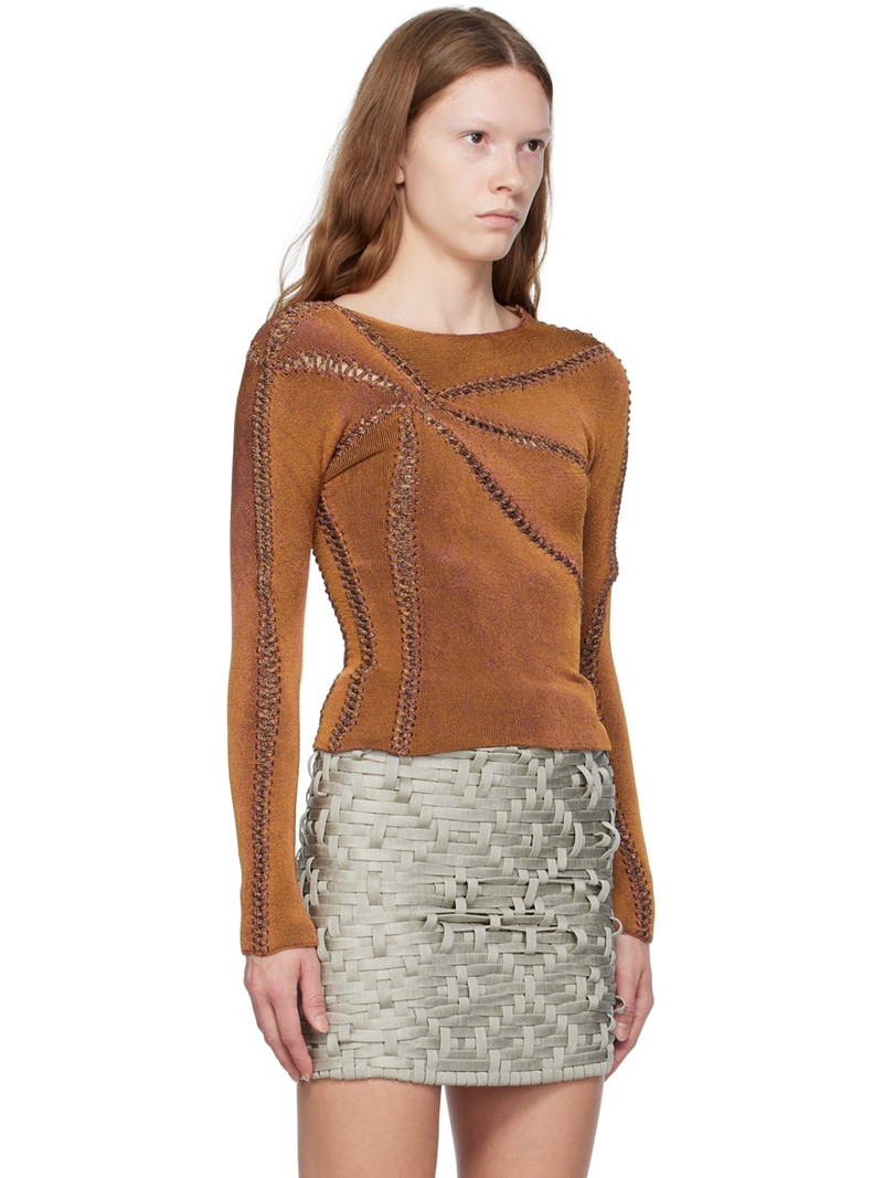 Orange Starfish Long Sleeve T-Shirt 2