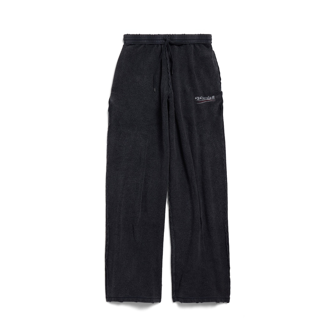 Men's Political Campaign Inside-out Baggy Sweatpants in Black/white/red - 1