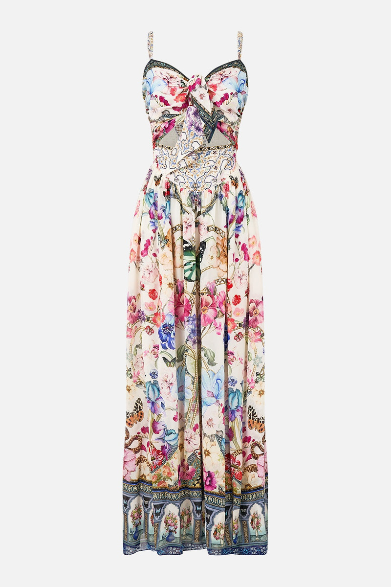 DOUBLE TIE FRONT DRESS - 1