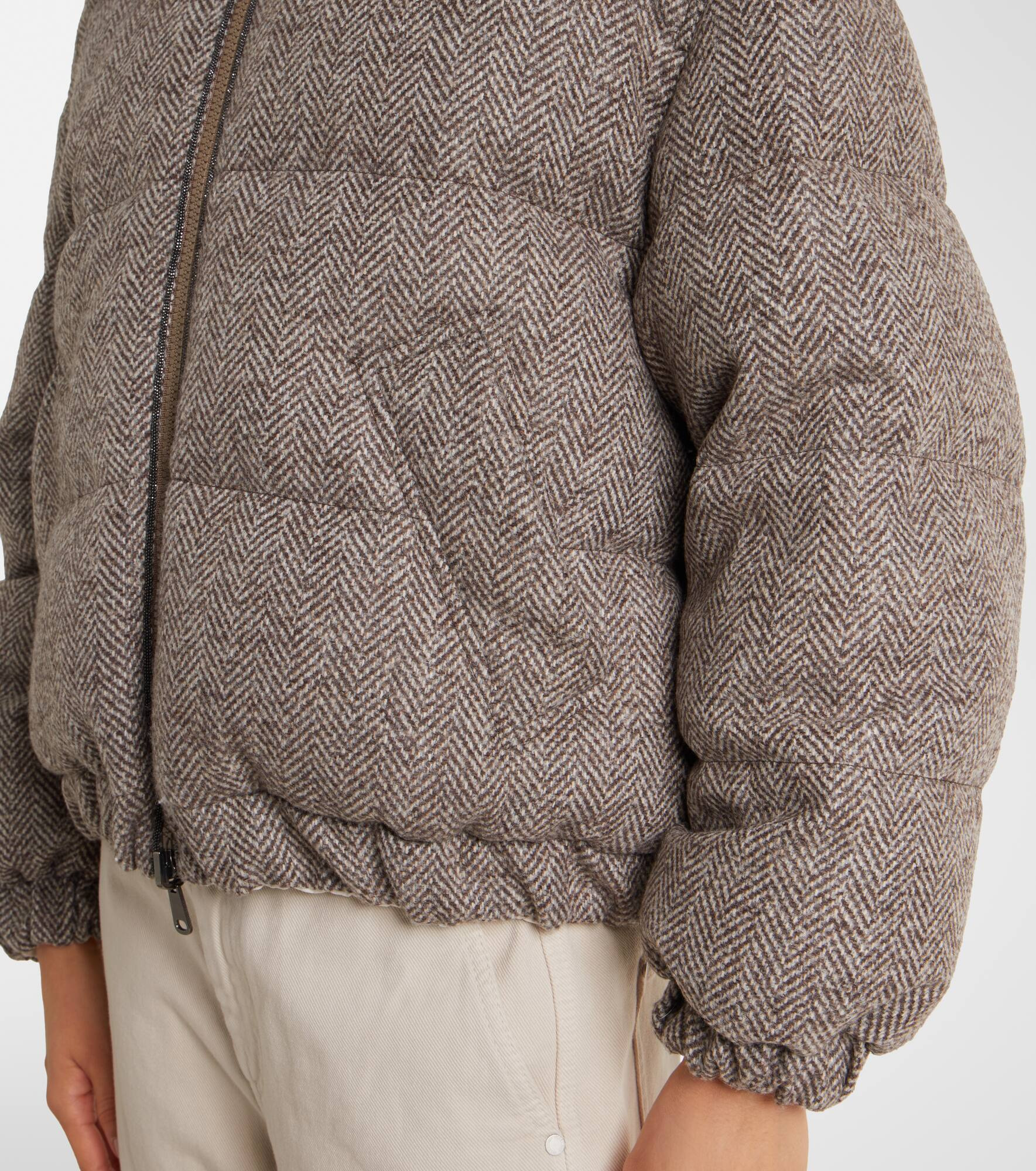 Wool-blend down jacket - 5