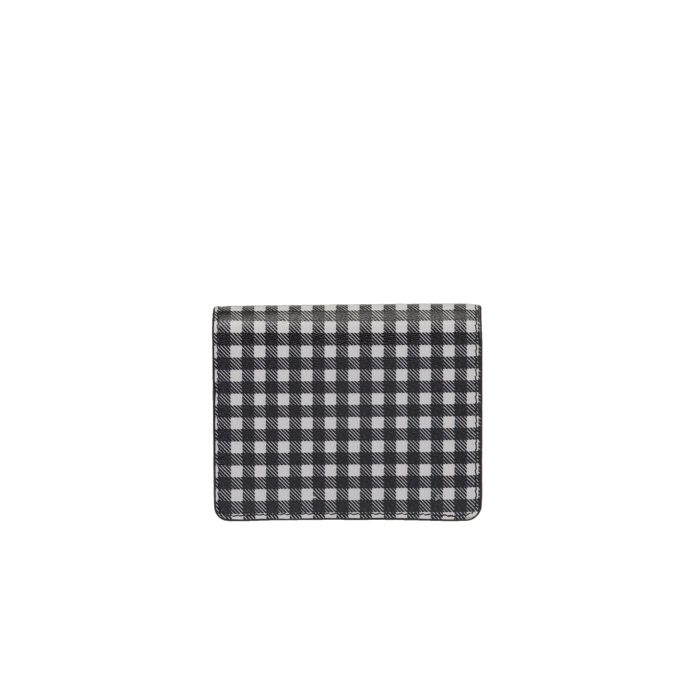 Small printed Madras leather wallet - 4