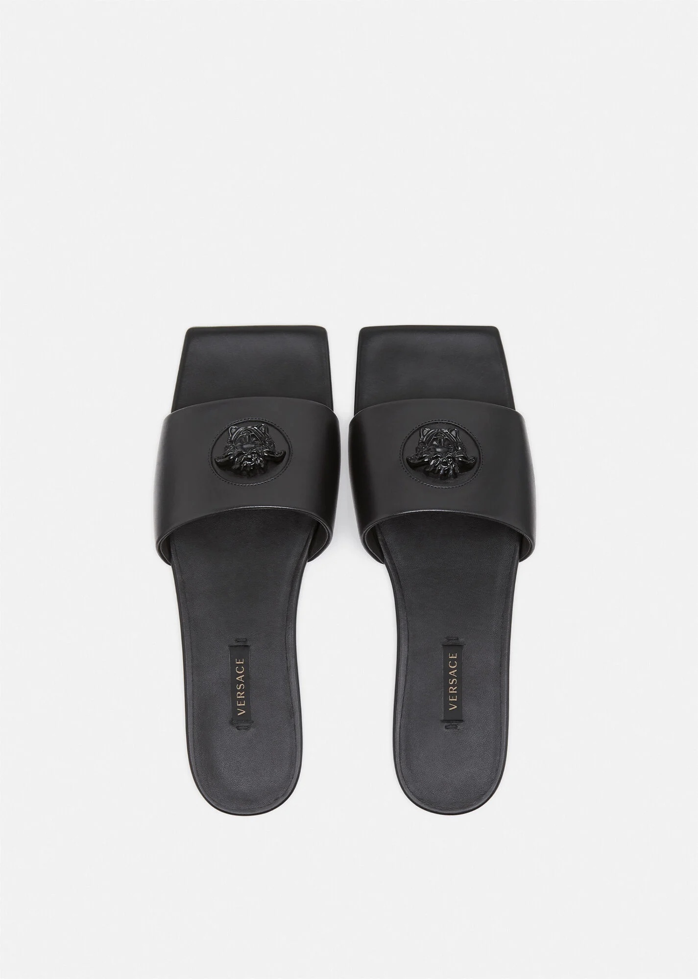 Versace Medusa plaque slides - White
