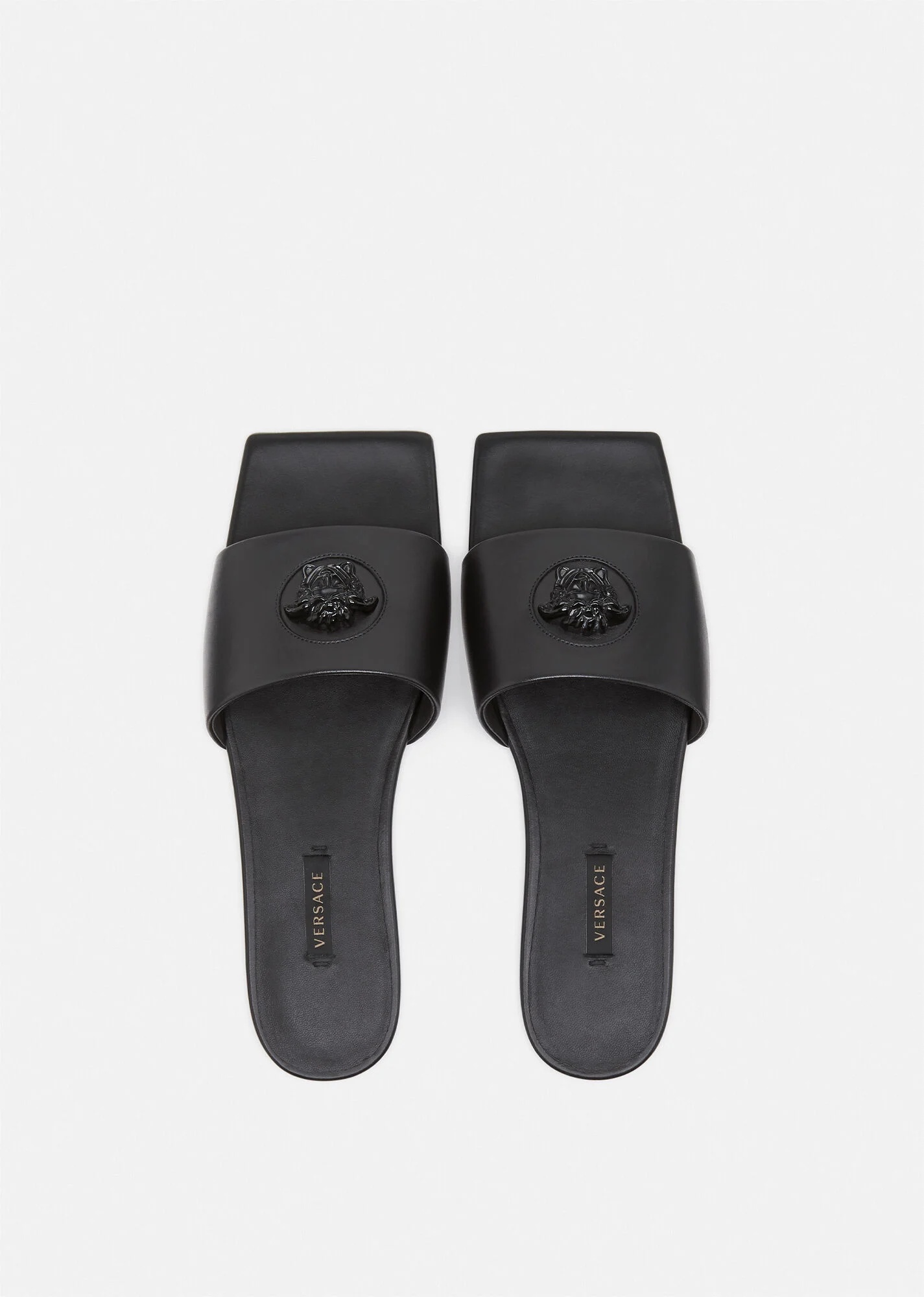 Versace Medusa plaque slides - White