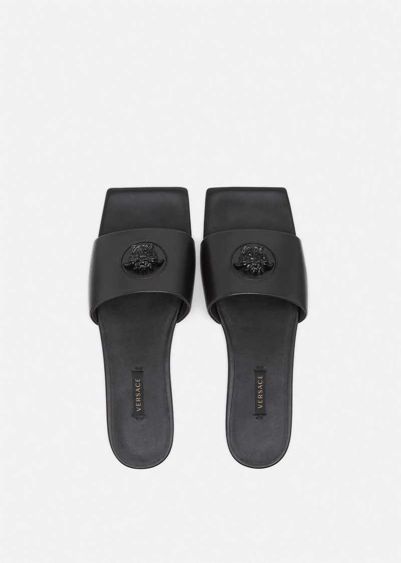 La Medusa Leather Slides 3
