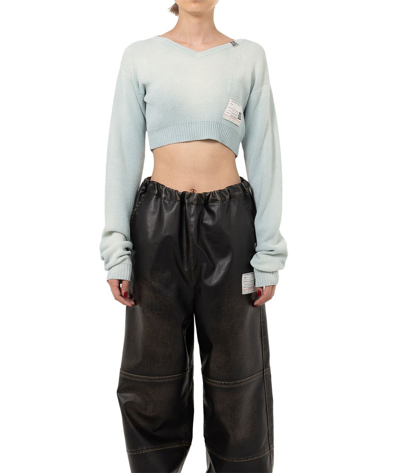 Sun Faded Like Cropped Knit Sweater 10