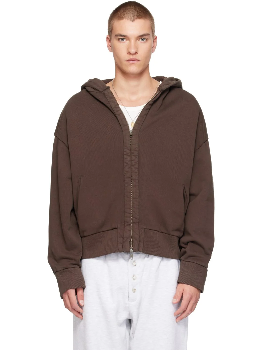 Brown Thermal V2 Hoodie - 1