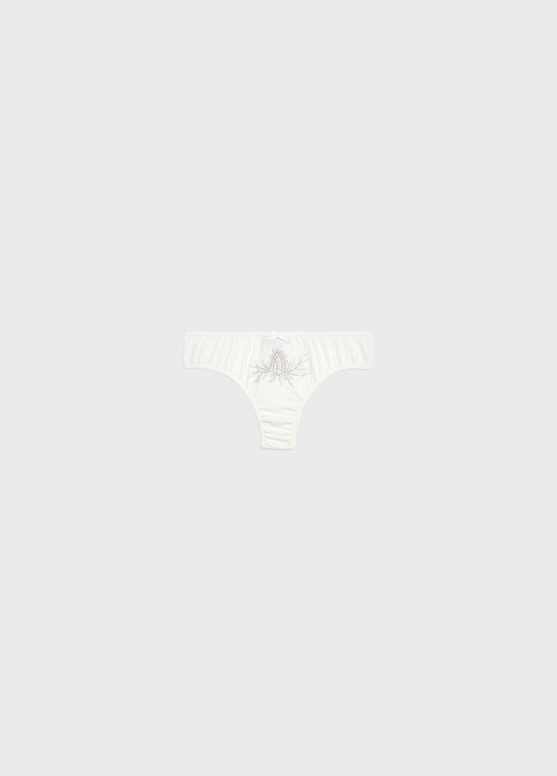 SLIP ON JERSEY STRETCH WITH BEADED EMBROIDERY AND STONES 1