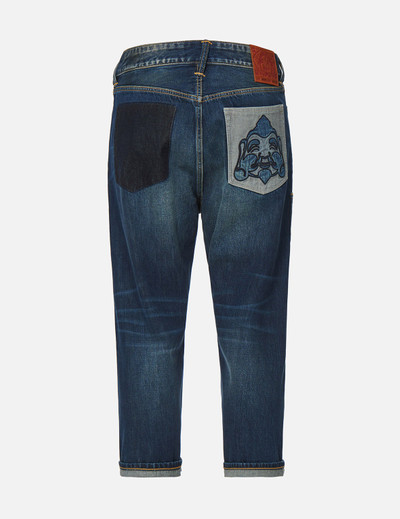 EVISU SHADED POCKETS CROPPED FIT JEANS #2027 outlook