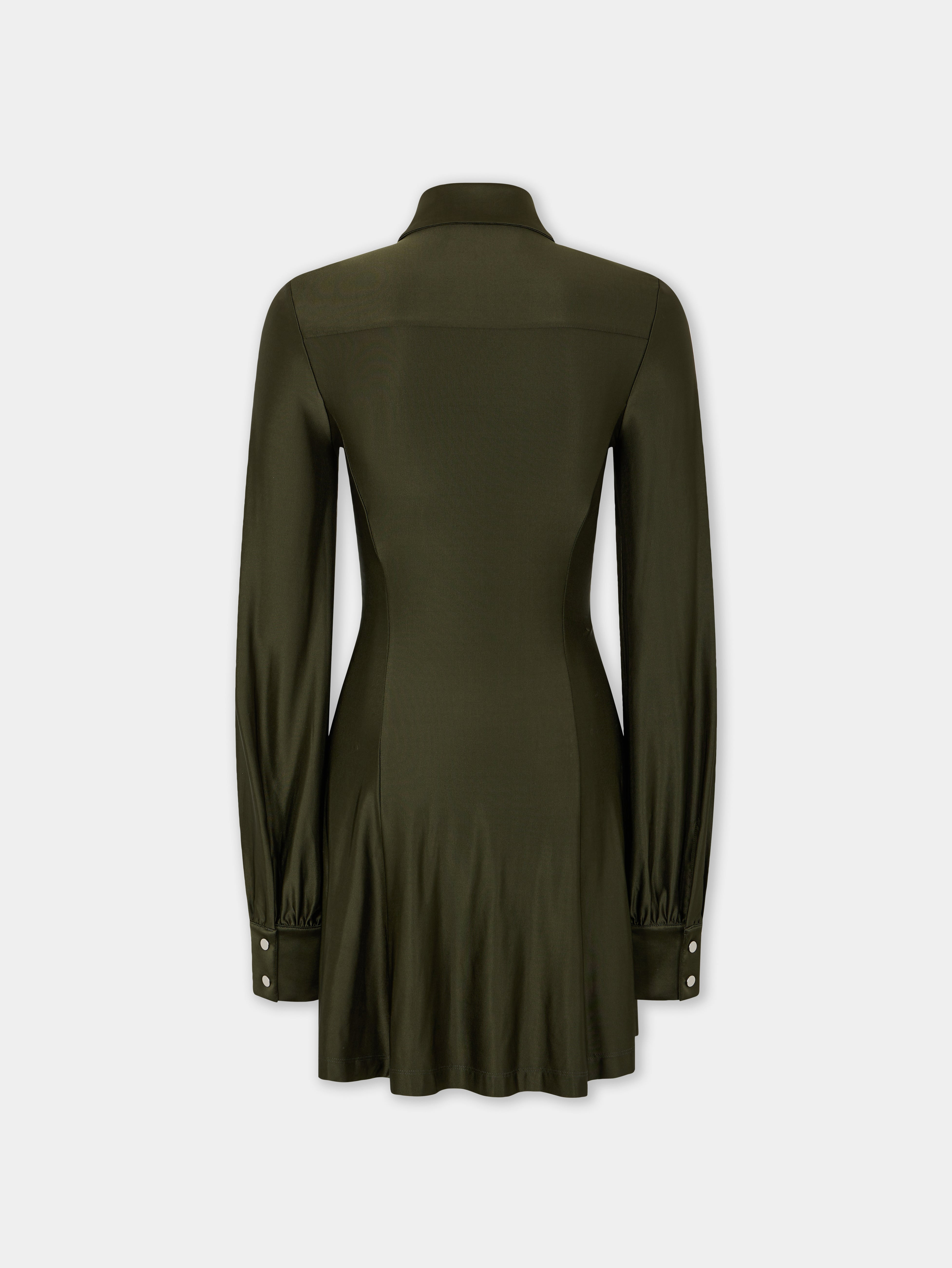 DRAPED MINI DRESS IN JERSEY - 6