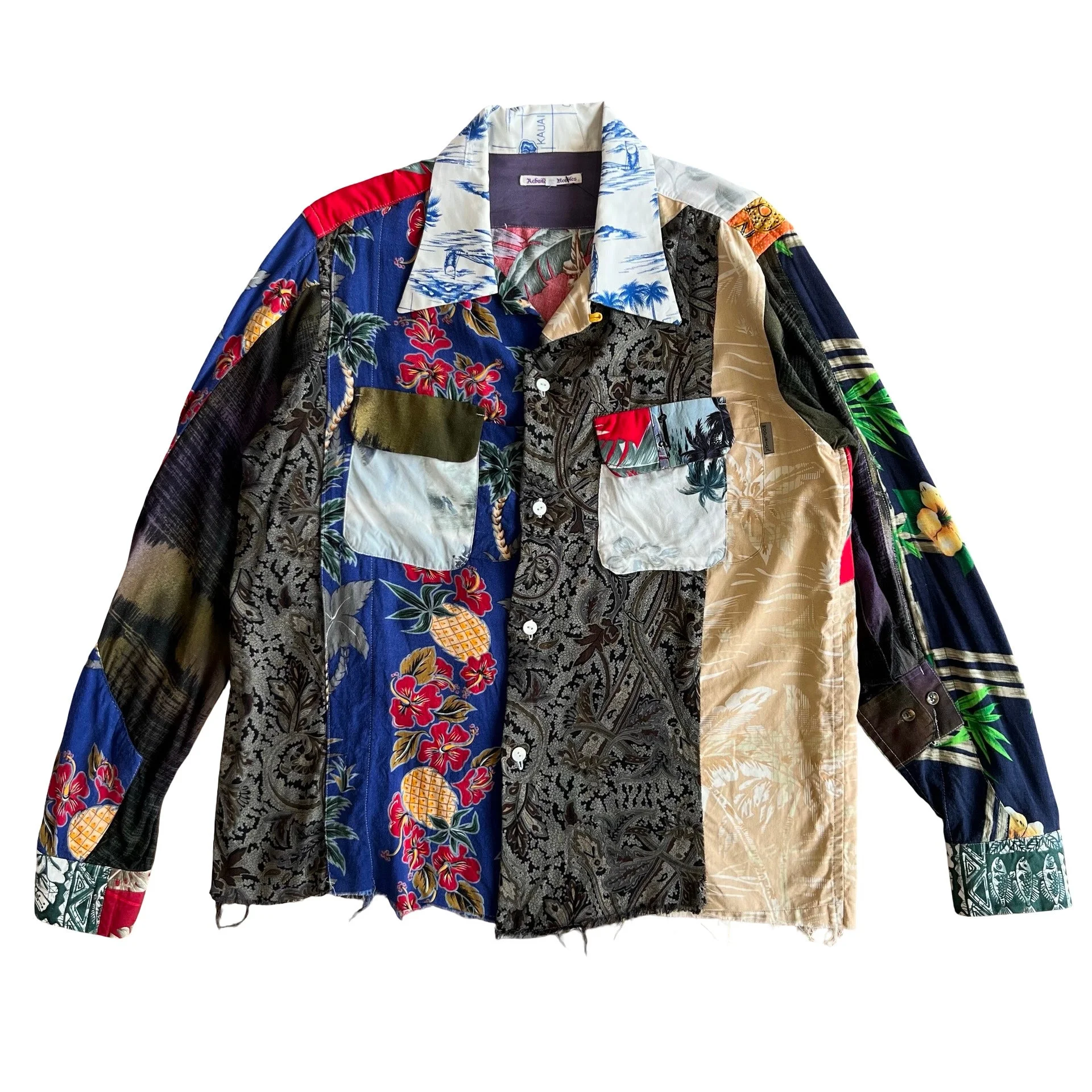 Needles Rebuild Button Up Shirt SZ M - 1