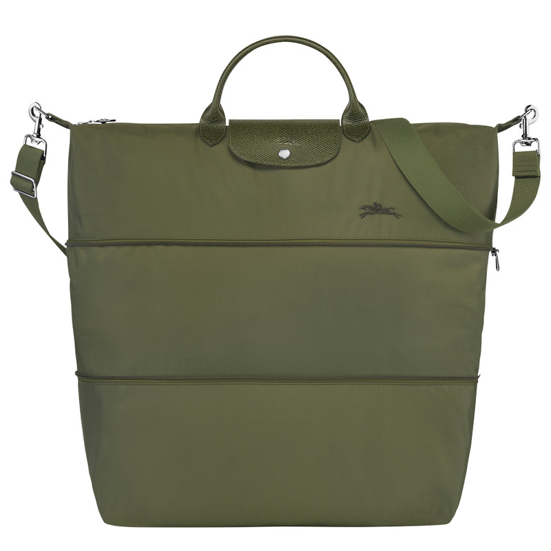 Le Pliage Green Travel bag expandable Forest - Recycled canvas 1