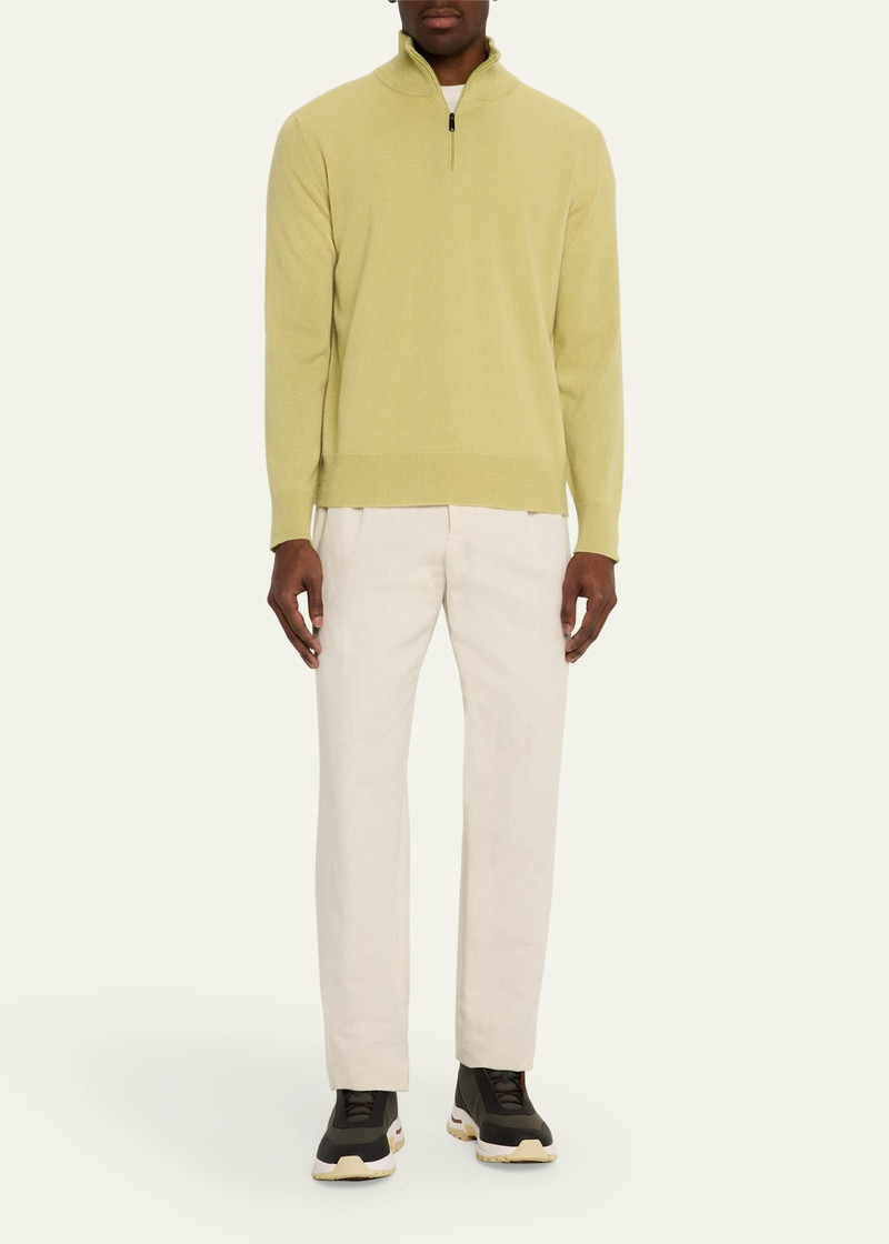 massimo alba Men's Cashmere Half-Zip Sweater outlook