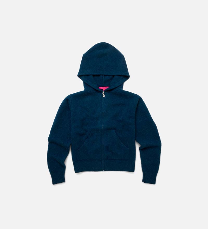 HEAVY CROP ZIP HOODIE - 1