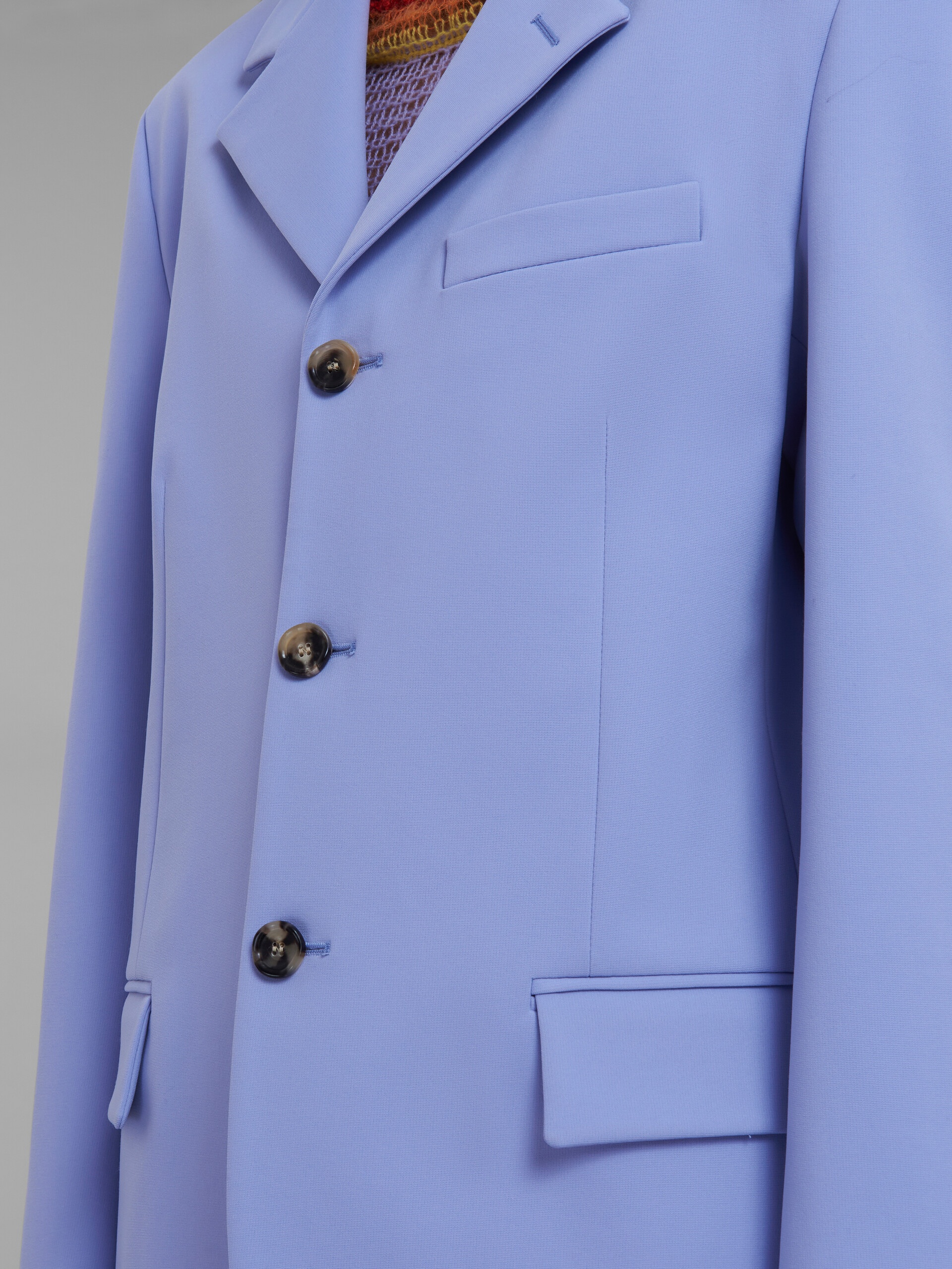 LILAC SINGLE-BREASTED JERSEY BLAZER - 5