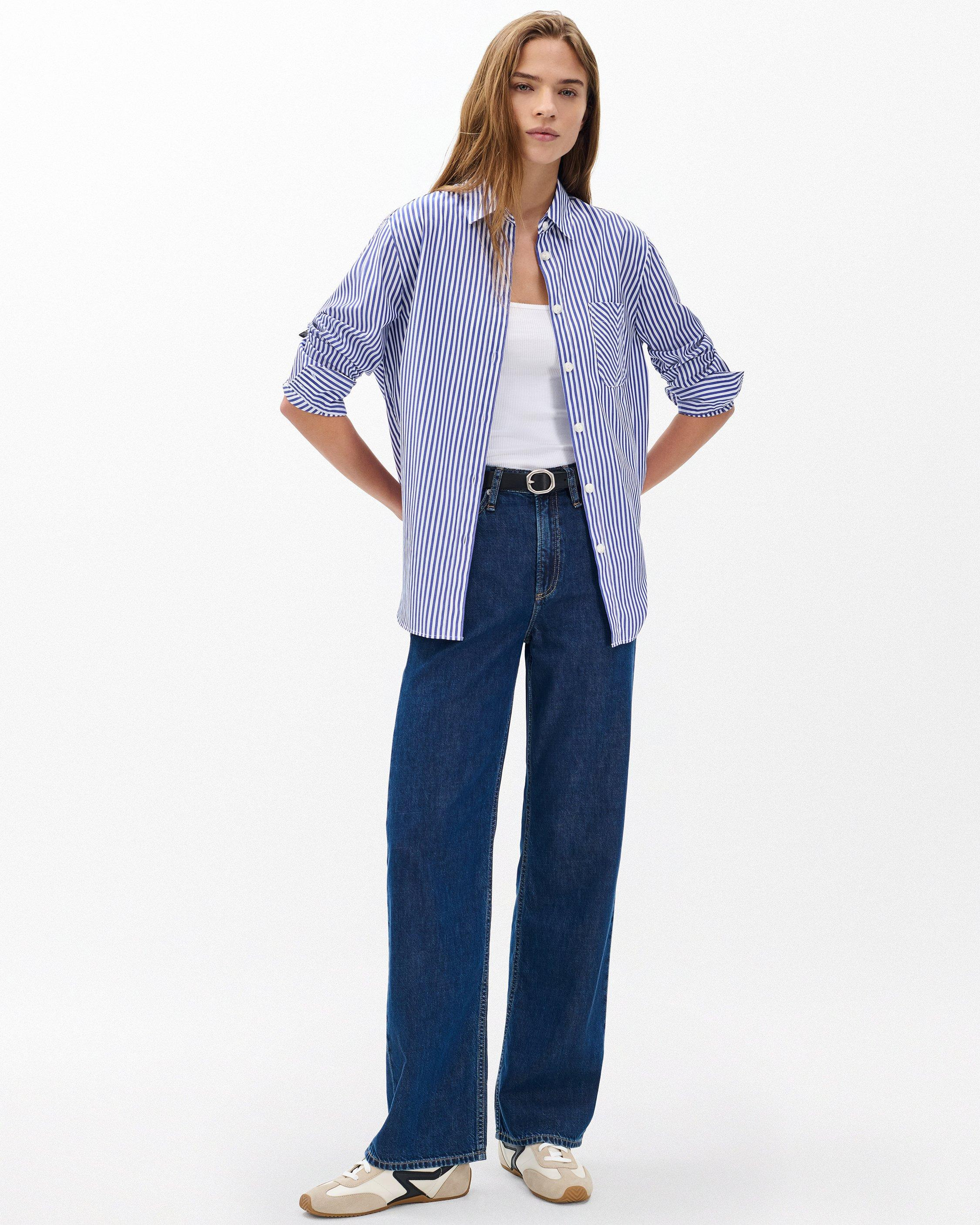 Maxine Poplin Stripe Shirt - 3
