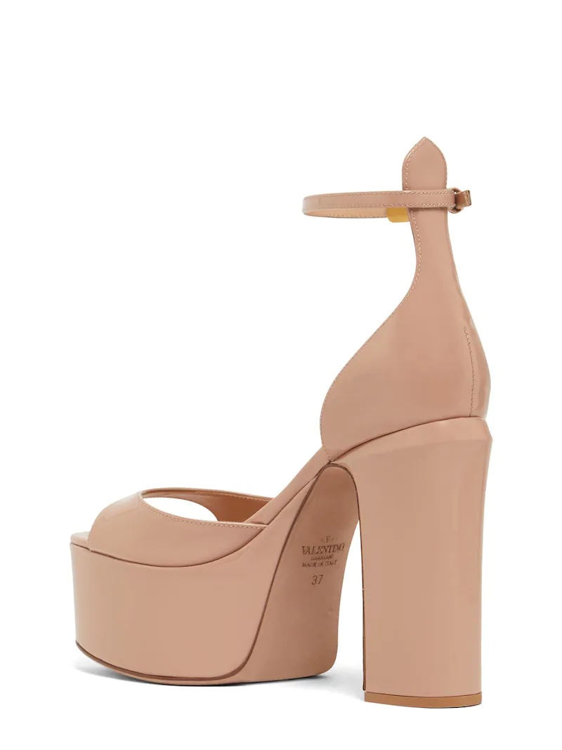 120MM TAN-GO PATENT LEATHER SANDALS - 3