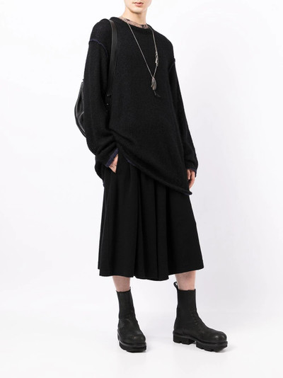 Yohji Yamamoto open-knit long jumper outlook