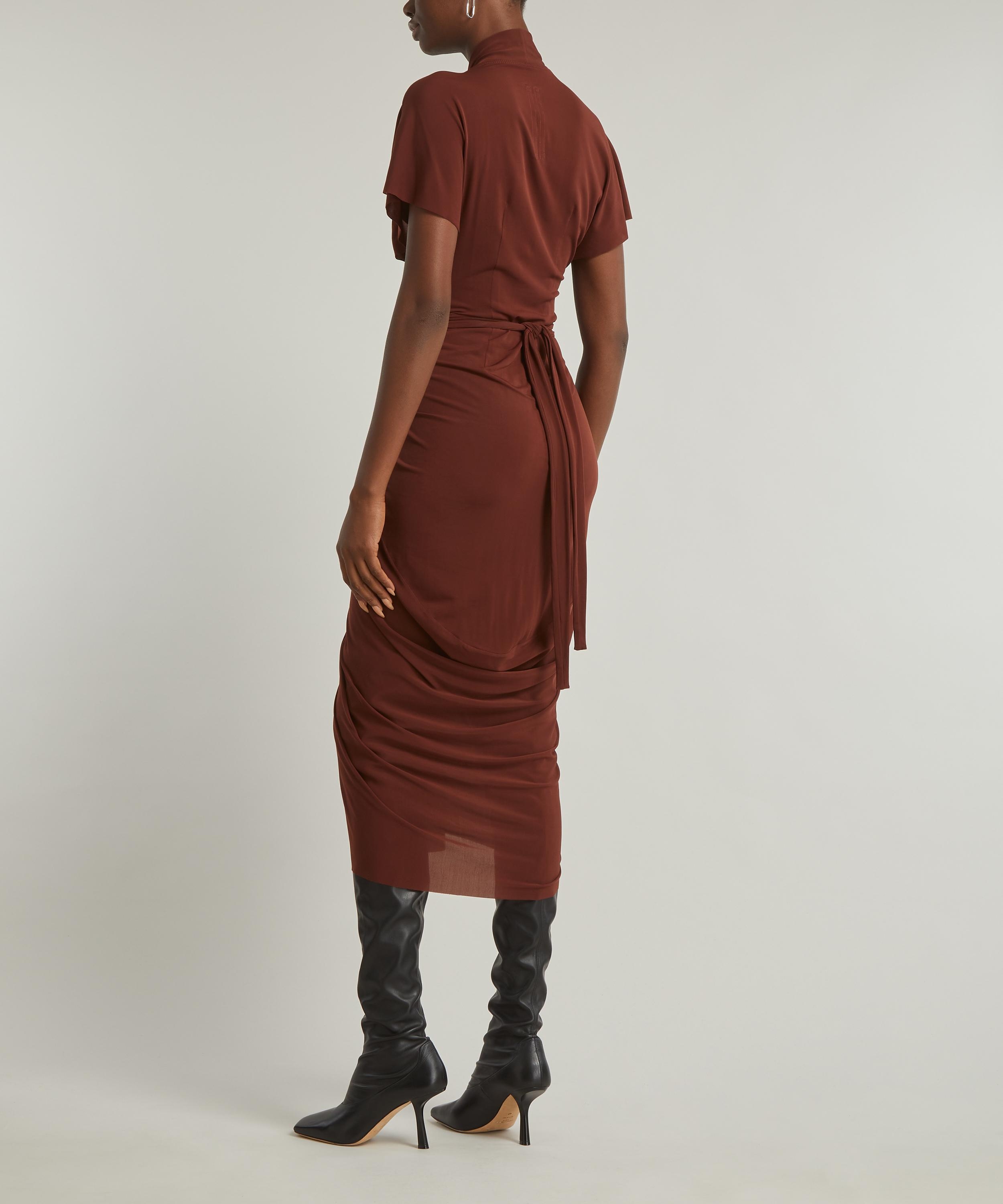 Henna Wrap-Around Stretch Jersey Dress - 4