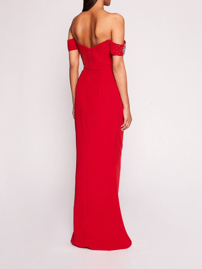 Marchesa DRAPED BODICE GOWN outlook