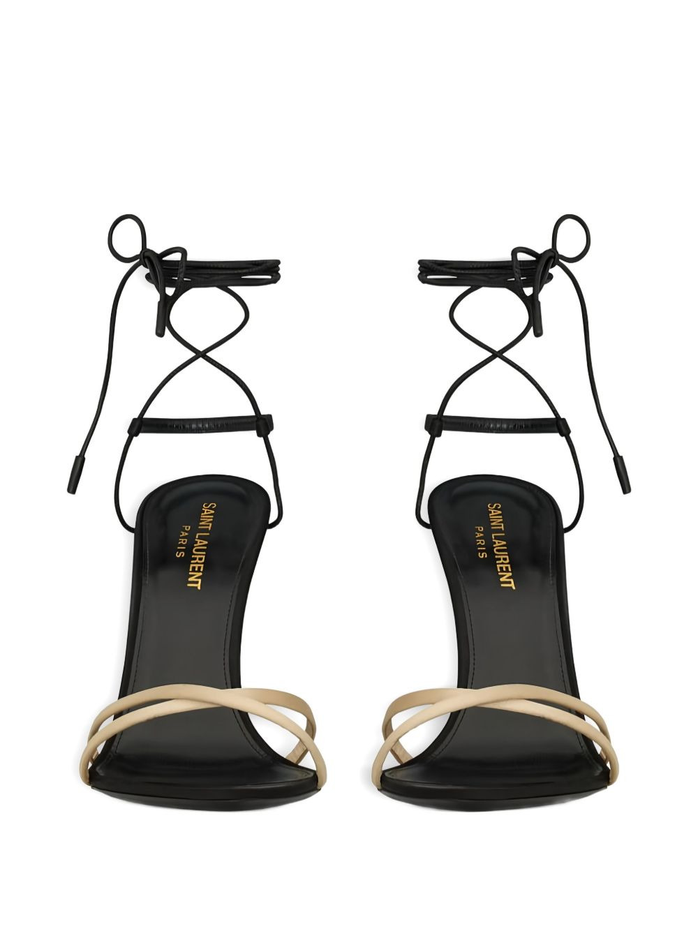 110mm Liza lace-up sculpted-heel sandals - 3