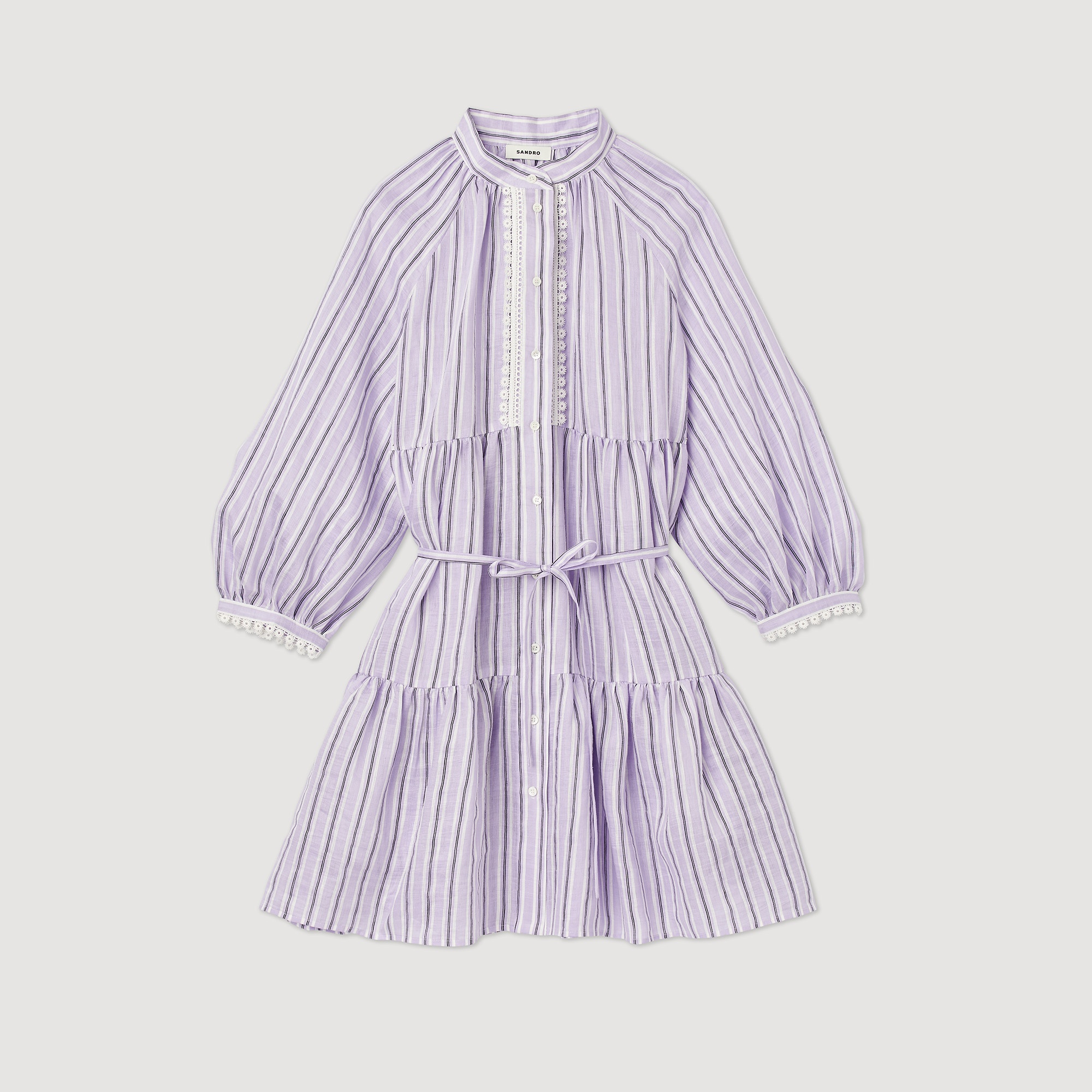 Short dress with stripes - 1
