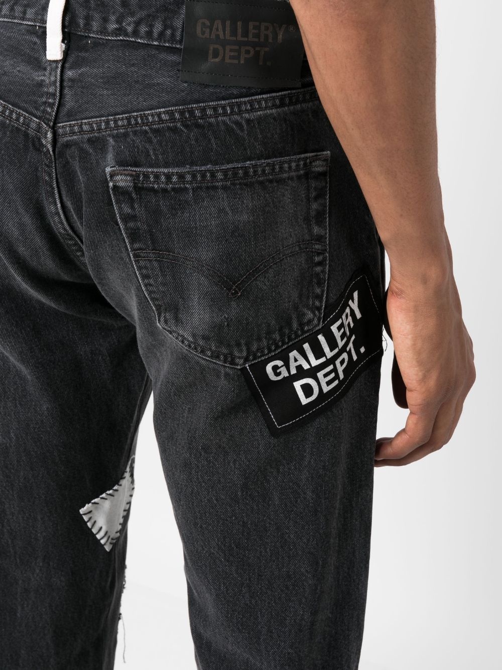 mid-rise straight-leg jeans - 5