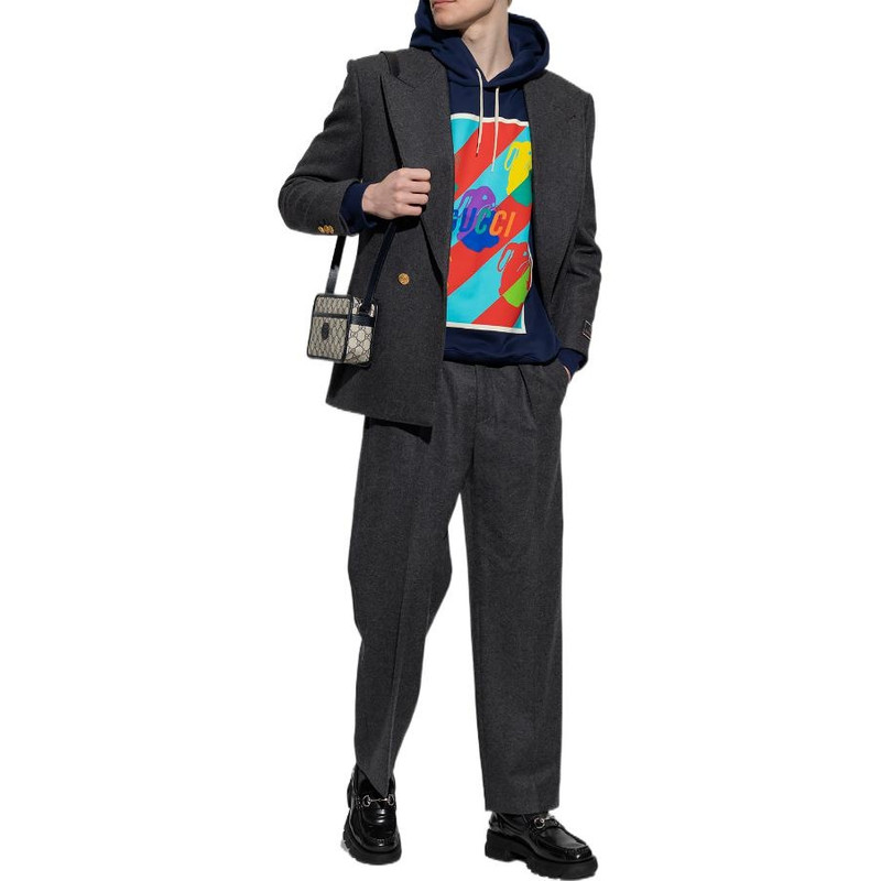 GUCCI Bunny print cotton jersey sweatshirt outlook