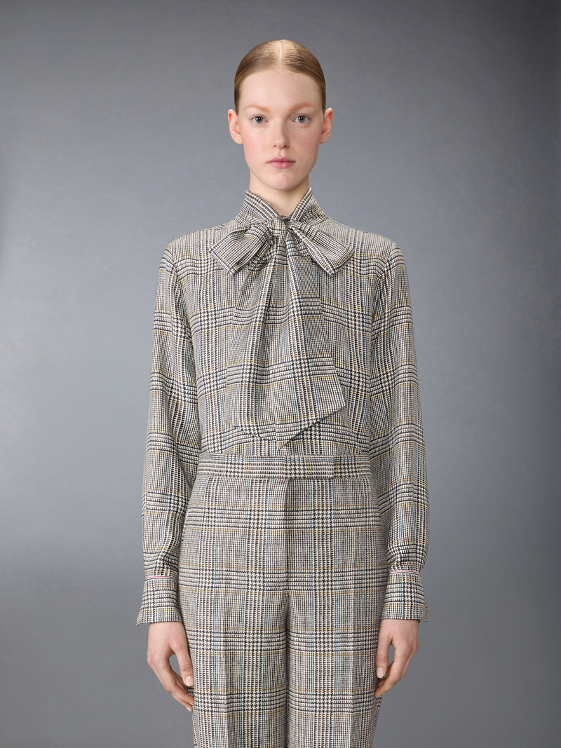 Thom Browne HUNTING TWEED SILK TWILL SHIRT outlook