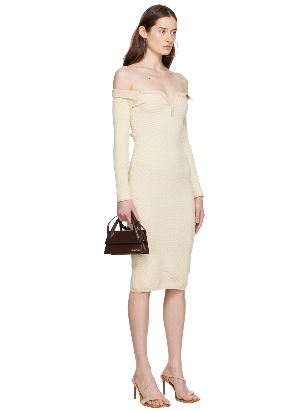 Beige 'La Robe Maille Pampero' Midi Dress - 2