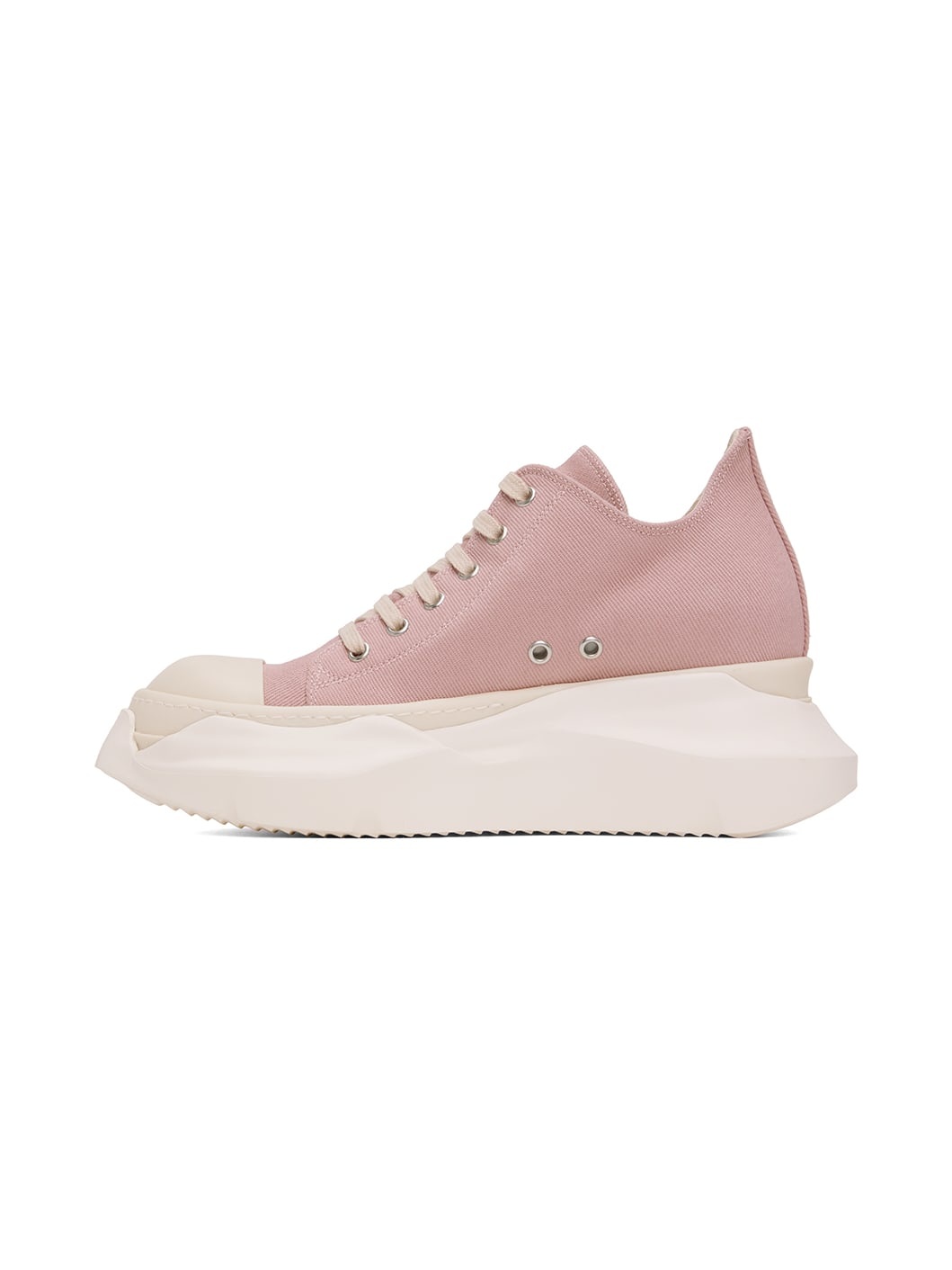 Pink Abstract Denim Sneakers - 3