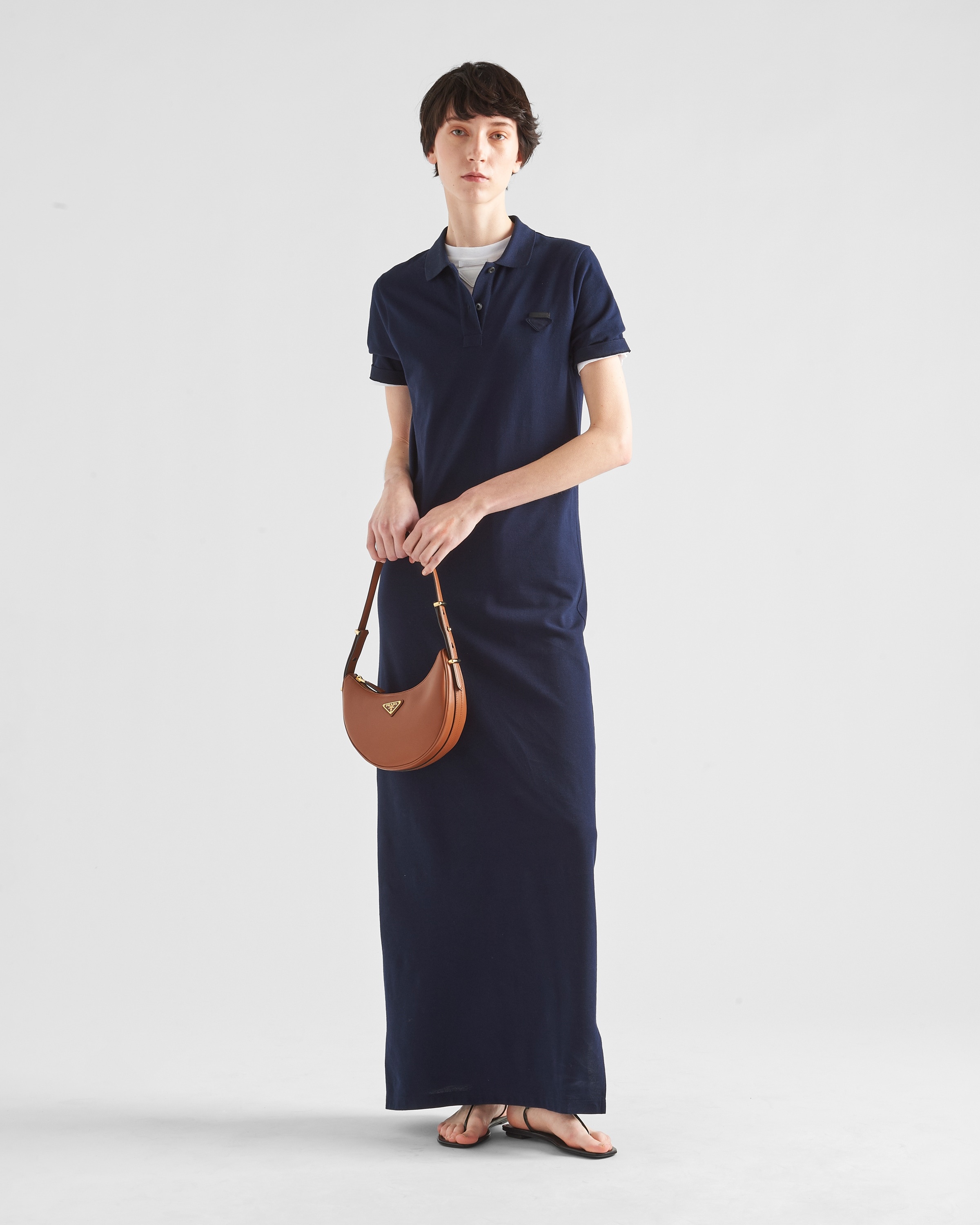 【プラダ・PRADA】Pique midi-dress Prada Piqué midi-dress | REVERSIBLE