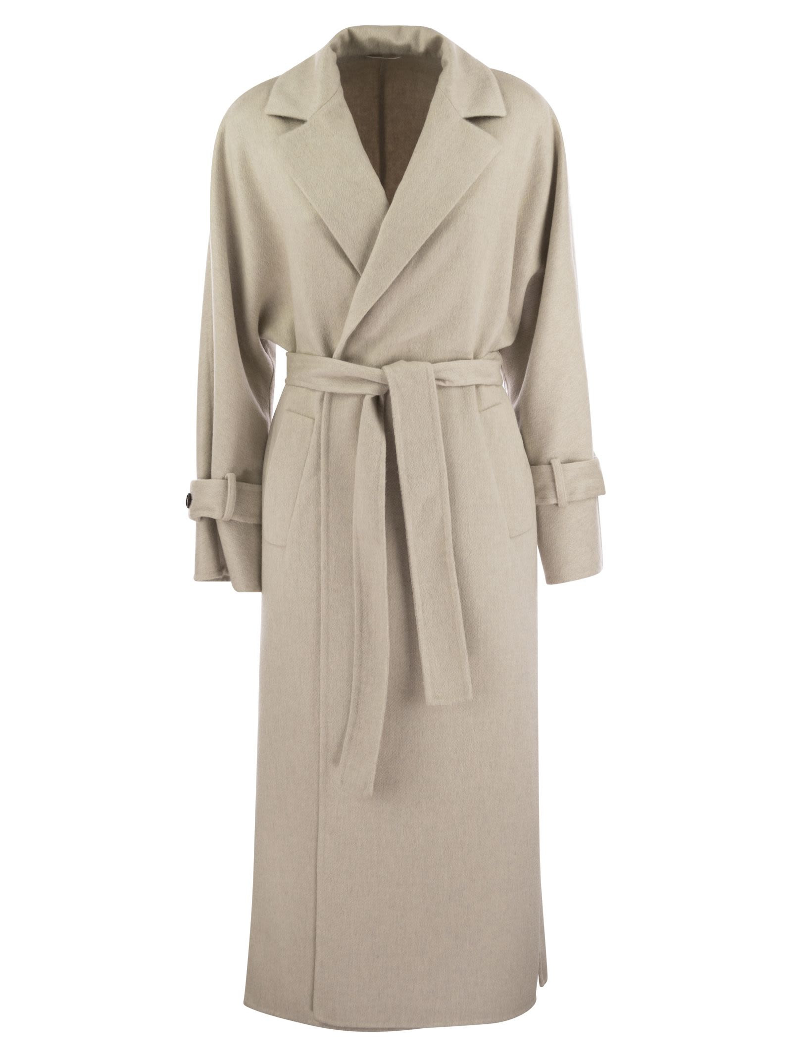 Brunello Cucinelli Women Cashmere Coat With Jewel Detail - 1