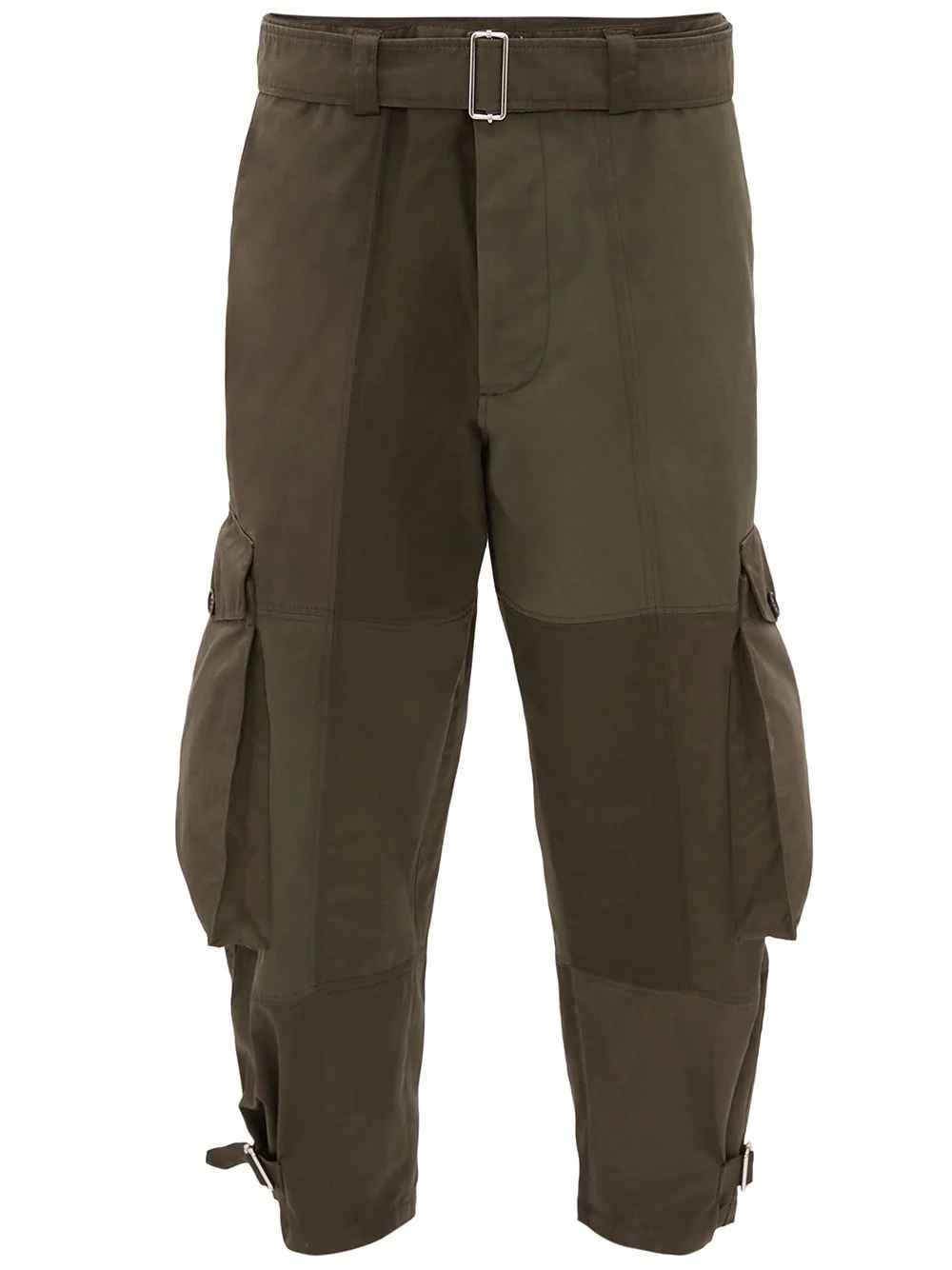 belted cargo trousers - 1