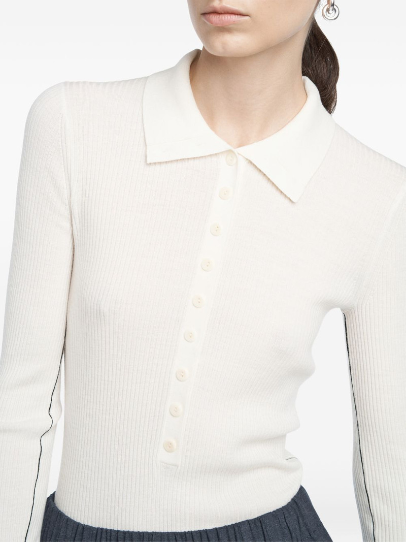 long-sleeve button polo top 4