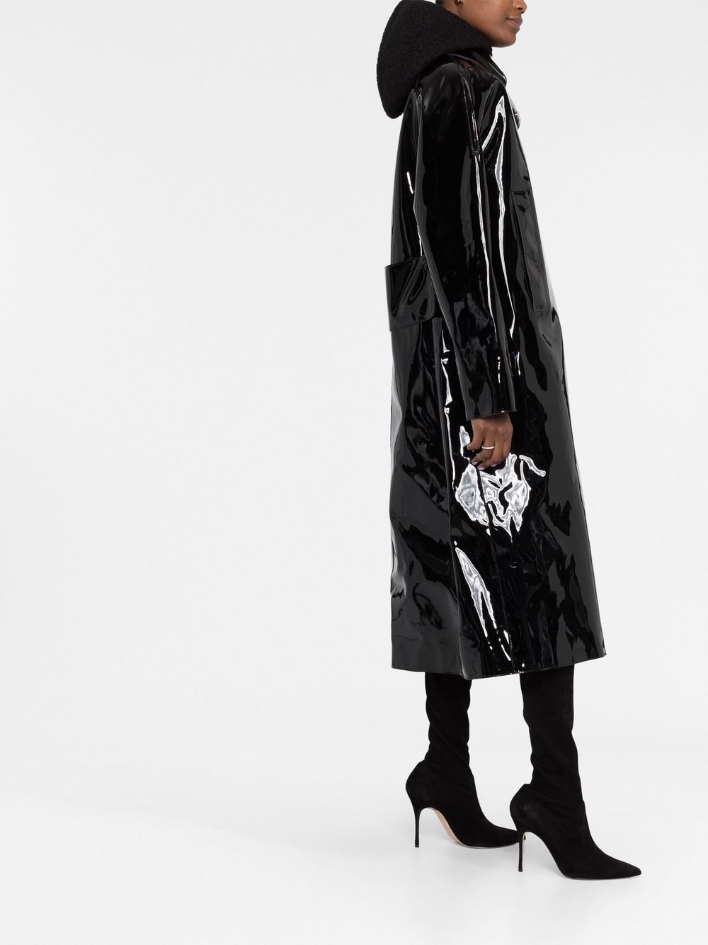 hooded PVC rain coat - 6