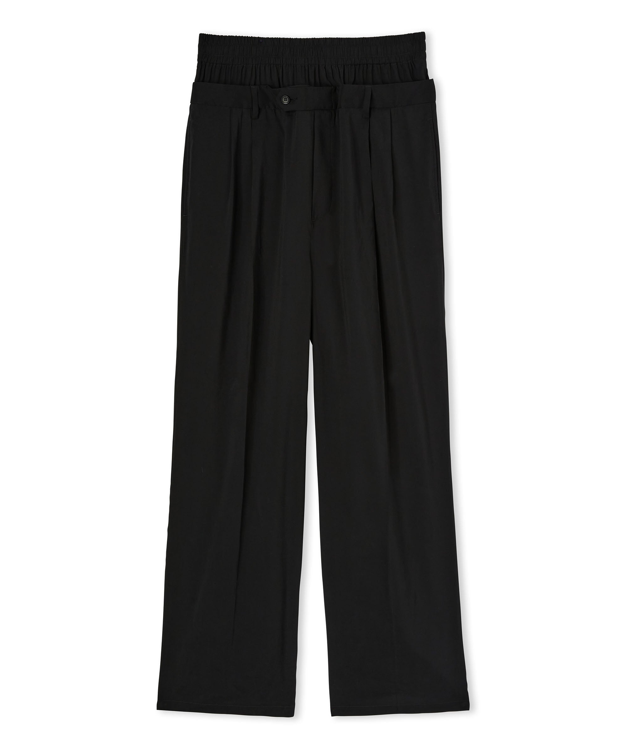 Lightweight wool tailored pants with boxers incorporated - 3