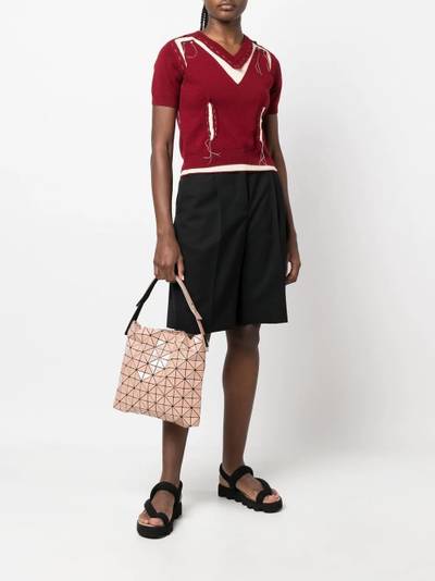 BAO BAO ISSEY MIYAKE geometric-pattern faux-leather shoulder bag outlook