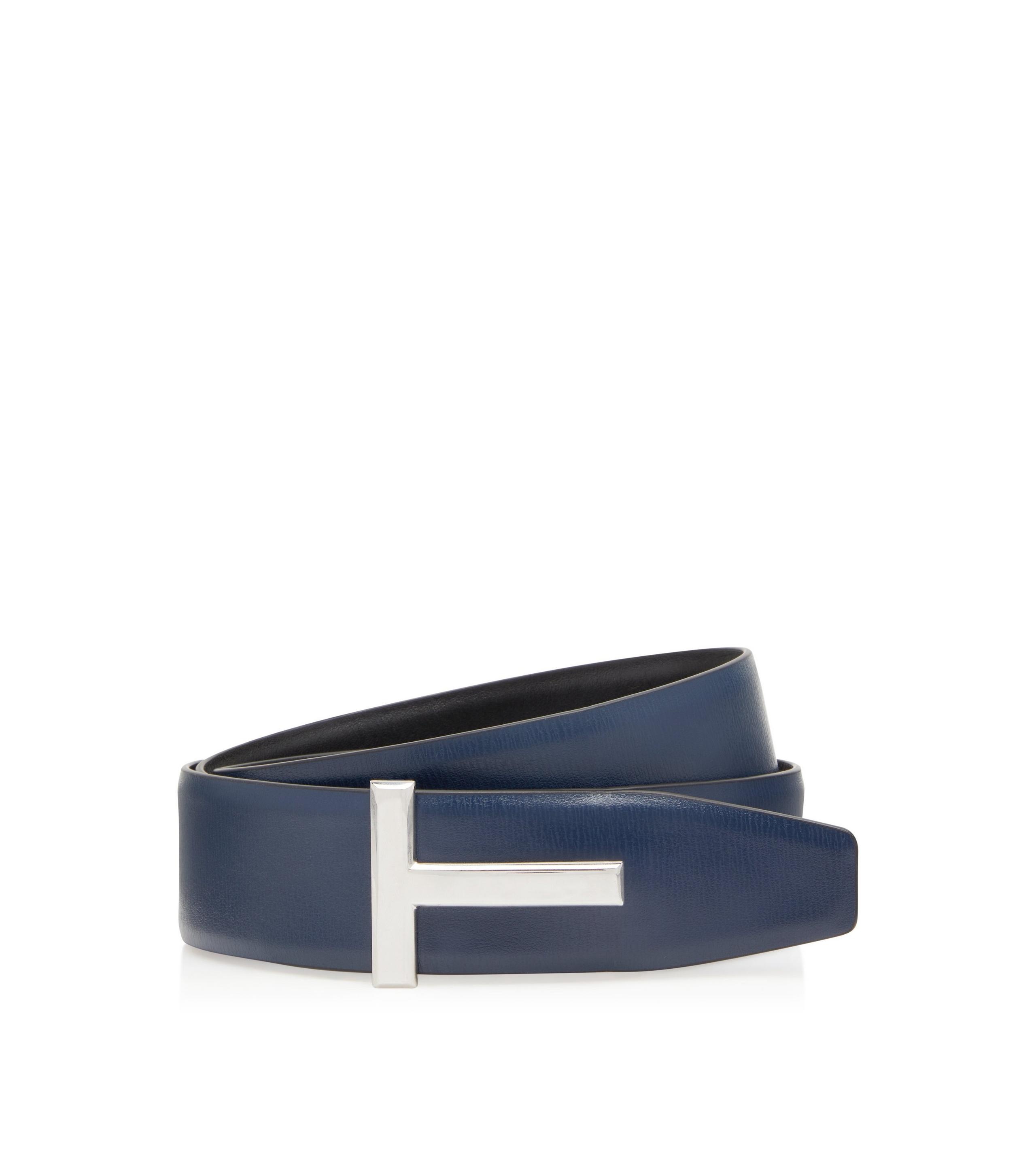 GRAIN LEATHER T ICON BELT - 1